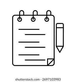 Ícone Lista de Tarefas Pendentes com ilustração de estoque de vetor de fundo branco
