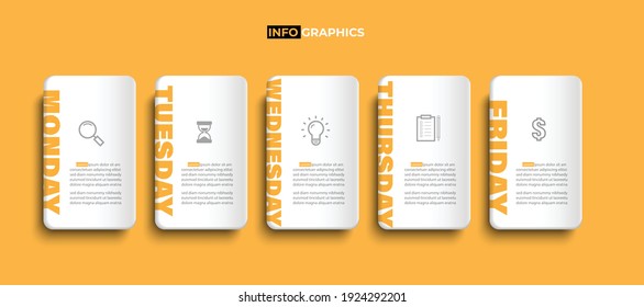 To do list  infographics  Partition color gradient chart origami paper color info-graphic template for diagram presentation chart and business concept with  element options
