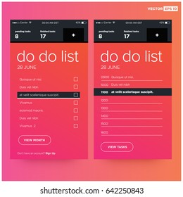 To Do List Interface Design