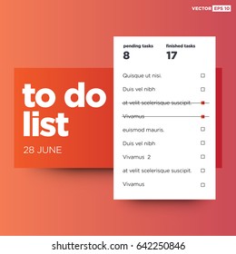 To Do List Interface Design