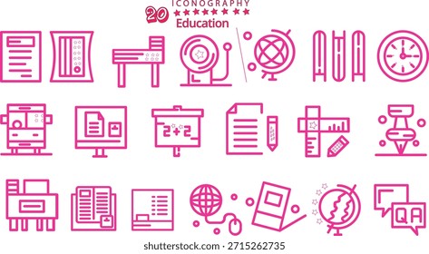 Para hacer el conjunto de iconos editables de la línea de lista. Contiene íconos relacionados con la lista de comprobación, el Plan, la tarea, la lista de tareas y más. Trazo editable. Ilustración vectorial