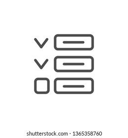 To do list line icon