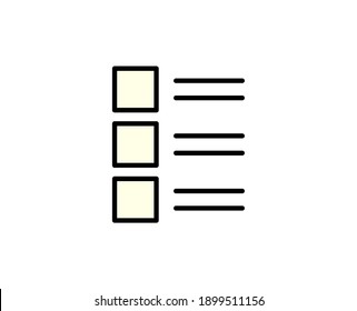 To do list line icon. High quality outline symbol for web design or mobile app. Thin line sign for design logo. Black outline pictogram on white background