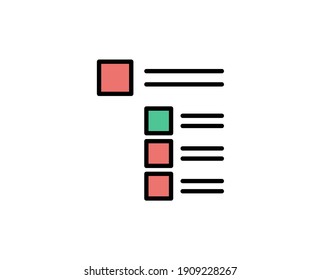 To do list line icon. High quality outline symbol for web design or mobile app. Thin line sign for design logo. Black outline pictogram on white background