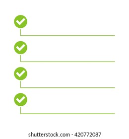 To do list. Lines with check boxes. checklist for note. 