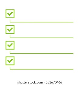 To do list. Lines with check boxes. checklist for note. 