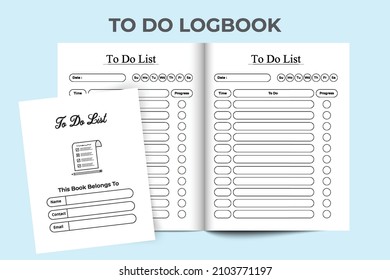 To do list notebook KDP interior. To do task logbook. Task planner notebook. KDP interior to do list logbook. To do list logbook and Task tracker. Journal tracker Log Book.