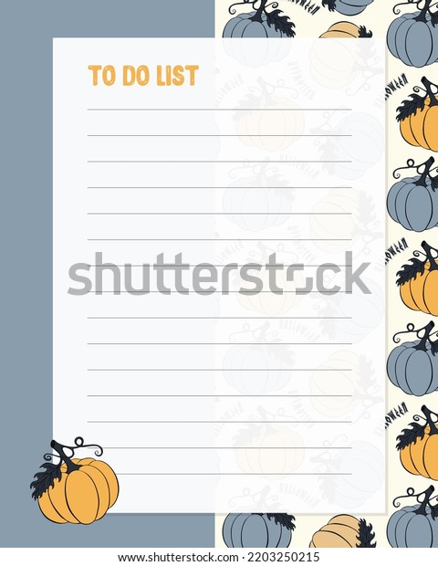 Do List Notes Template Lined Paper Stock Vector (Royalty Free ...