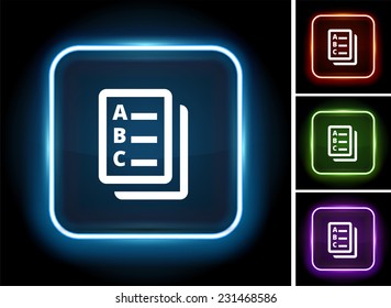 To Do List on Glow Square Button