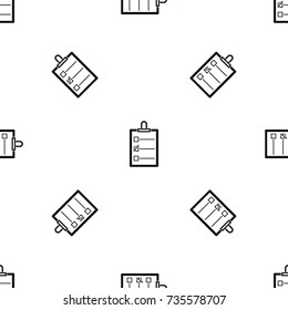 To do list pattern repeat seamless in black color for any design. Vector geometric illustration
