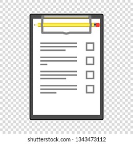 to do list with pencil filled up empty