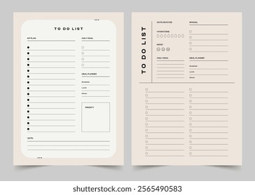 To Do List Planer Template