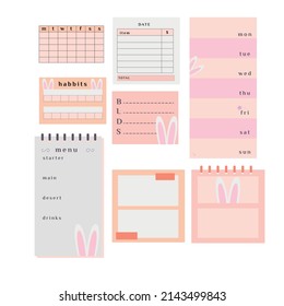 To do list, planner pages, bullet journal