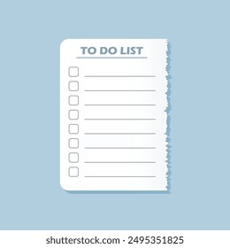 To do list or planning icon in flat style. Paper sheet with clipboard vector illustration on isolated background. Checkbox plan sign business concept.