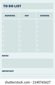 To do list print template. Plan page layout