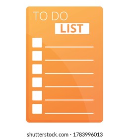 To do list reminder icon. Cartoon of to do list reminder vector icon for web design isolated on white background