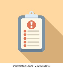 To do list rush job icon flat vector. Office work. Delivery pressure