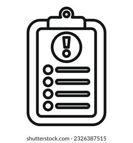 To do list rush job icon outline vector. Office work. Delivery pressure
