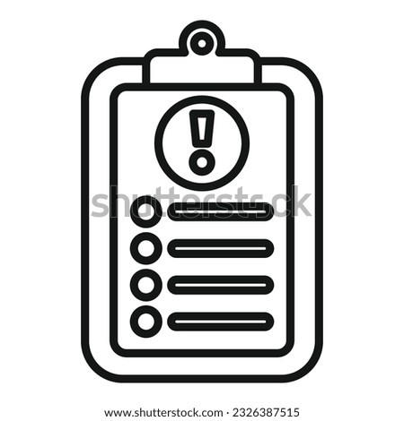To do list rush job icon outline vector. Office work. Delivery pressure