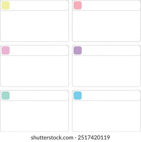 to do list with sqaure element and dashed line