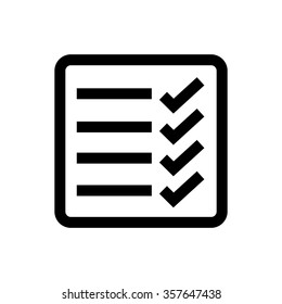 To do list, survey line icon. Pixel perfect fully editable vector icon suitable for websites, info graphics and print media.