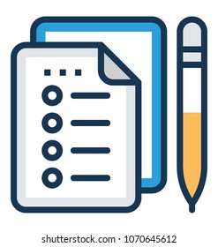 To do list and task management flat vector icon 
