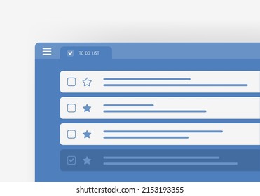 To do list, tasks management and reminder app service concept with check mark open in the browser window. 