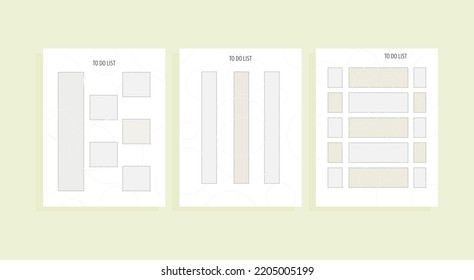 to do list vector background set