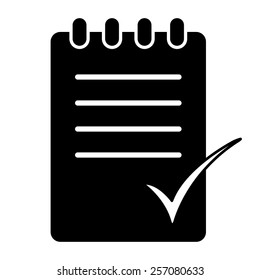 To Do List Vector Icon - Black Illustration