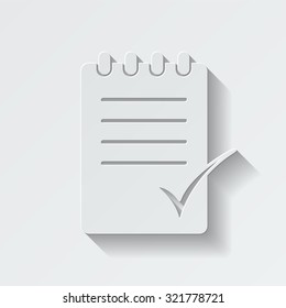 to do list vector icon - paper illustration