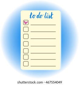 To do list vector illustration. 