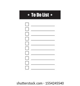 To do list vector planning task concept paper sheets with check box illustration