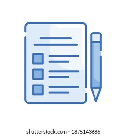  To Do list Vector Style illustration. Business and Finance Filled Outline Icon. EPS 10 File
