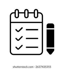 To Do List Vector for Work Planning. Task checklist illustration, remote work organization, productivity workflow icon.