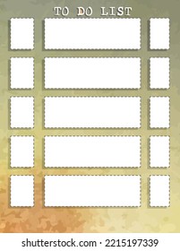 to do list with watercolor background