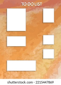 to do list with watercolor background
