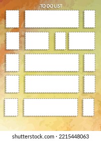 to do list with watercolor background
