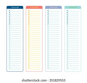 To do lists with check boxes. Can be used also for shopping lists, wish lists.