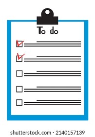 To do lists icon. Vector drawing isolated on white background.