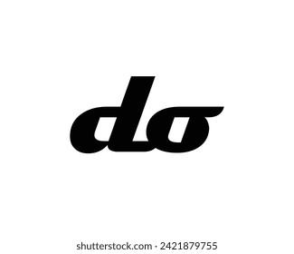 Plantilla vectorial de diseño de logotipo DO