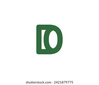 Plantilla vectorial de diseño de logotipo DO