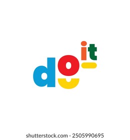 Vector de tifografía Do It Logo