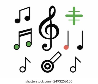 do re mi musical gamma notes on white.vector