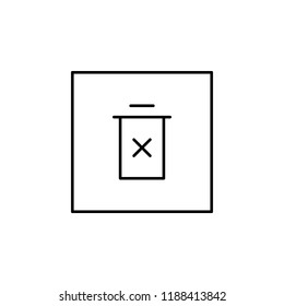 do no dispose icon. Element of logistic sign for mobile concept and web apps illustration. Thin line icon for website design and development, app development