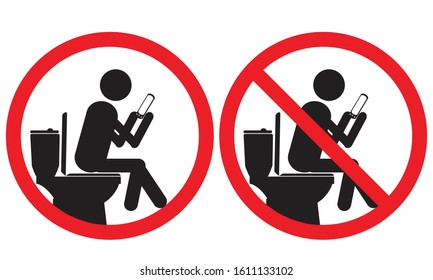 
Do not do in the bathroom, do not rise on the toilet, don't play in the bathroom, don't raise legs