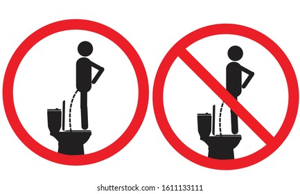 Do Not Do Bathroom Do Not Stock Vector (Royalty Free) 1611133111 ...