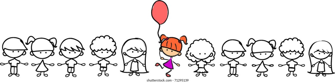  do not be afraid to be not like others, cute children,