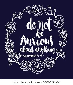 do not be anxious about everything