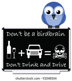 Do not be a birdbrain drink and drive message