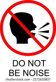 Do Not Be Noise Icon Vector Stock Vector (Royalty Free) 2172633837 ...